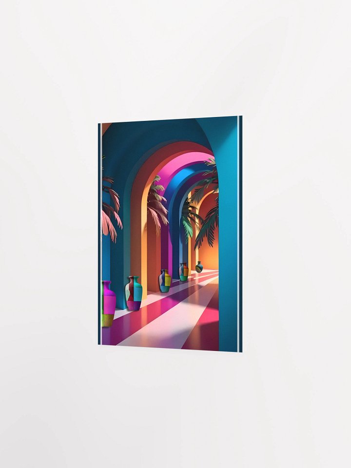 Vivid White Space Poster/Creative artistic design product image (13)