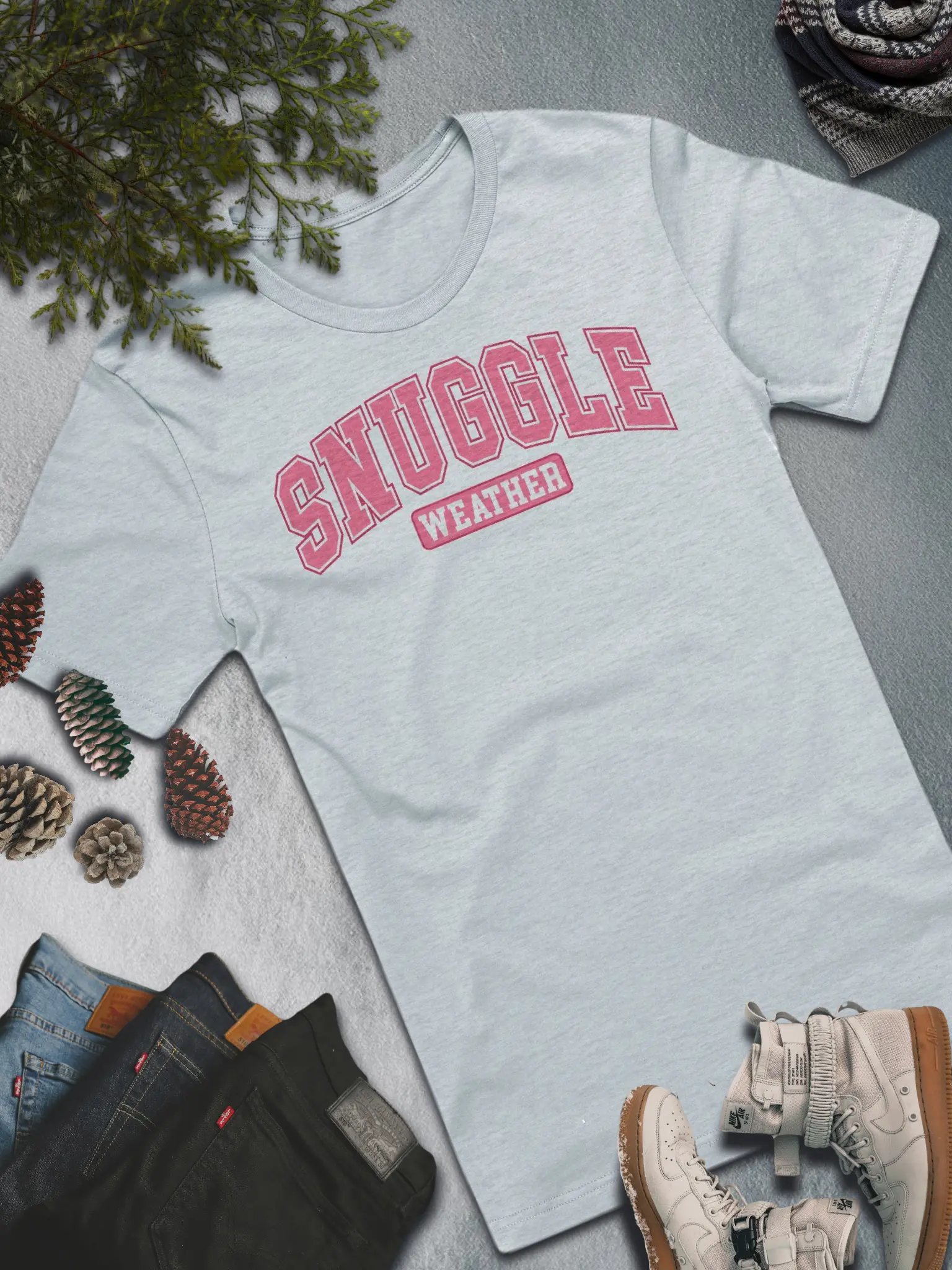 Snuggle Weather T-Shirt – Cozy and Playful Winter Fashion product image (2)