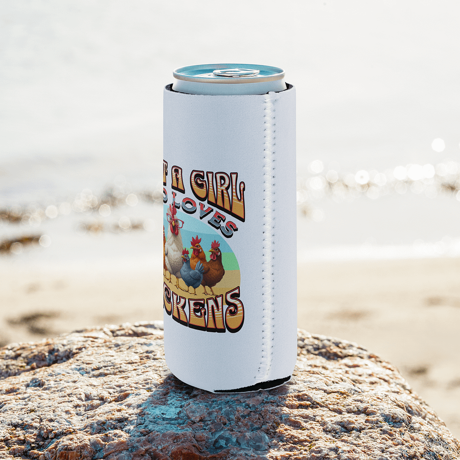 Just A Girl Who Loves Chickens Rule Can Cooler product image (8)
