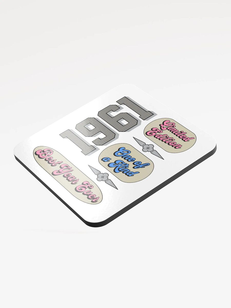 Best Year Ever 1961 Limited Edition Glossed Cork Coaster product image (3)