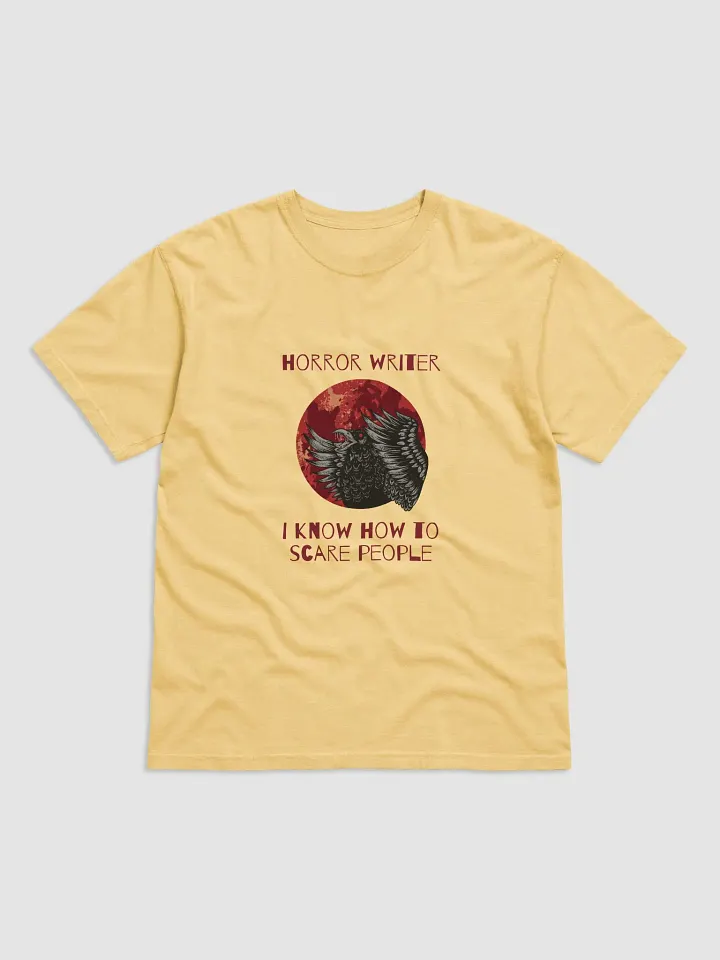 Horror Writer. I Know How to Scare People - Butter Yellow t-shirt product image (1)