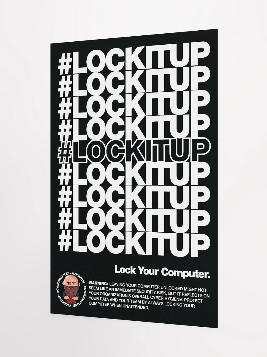 #LOCKITUP - Poster (Black) product image (3)