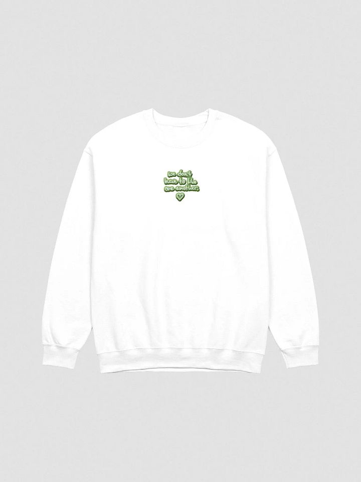 ONE ANOTHER (light green bubble design 2) embroidered crewneck product image (2)