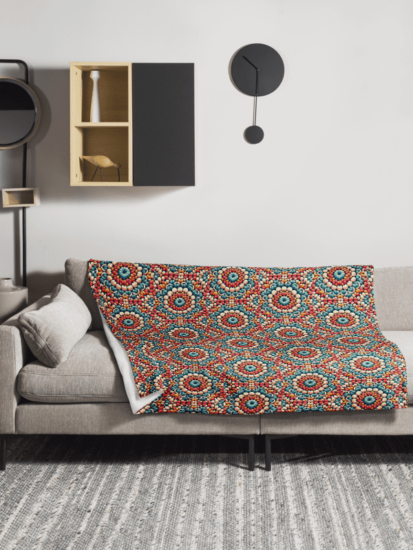 Orange Kaleidoscope Comfort Throw Blanket product image (3)