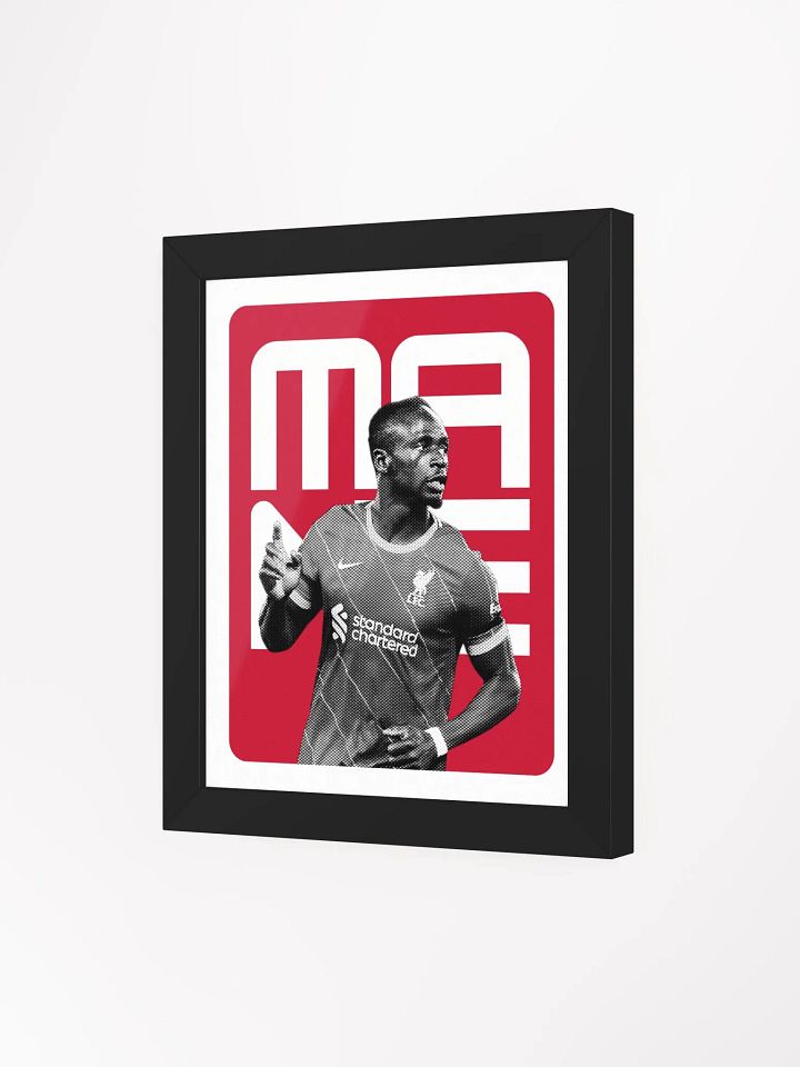 Sadio Mané BW Liverpool Name Art Framed Print product image (1)