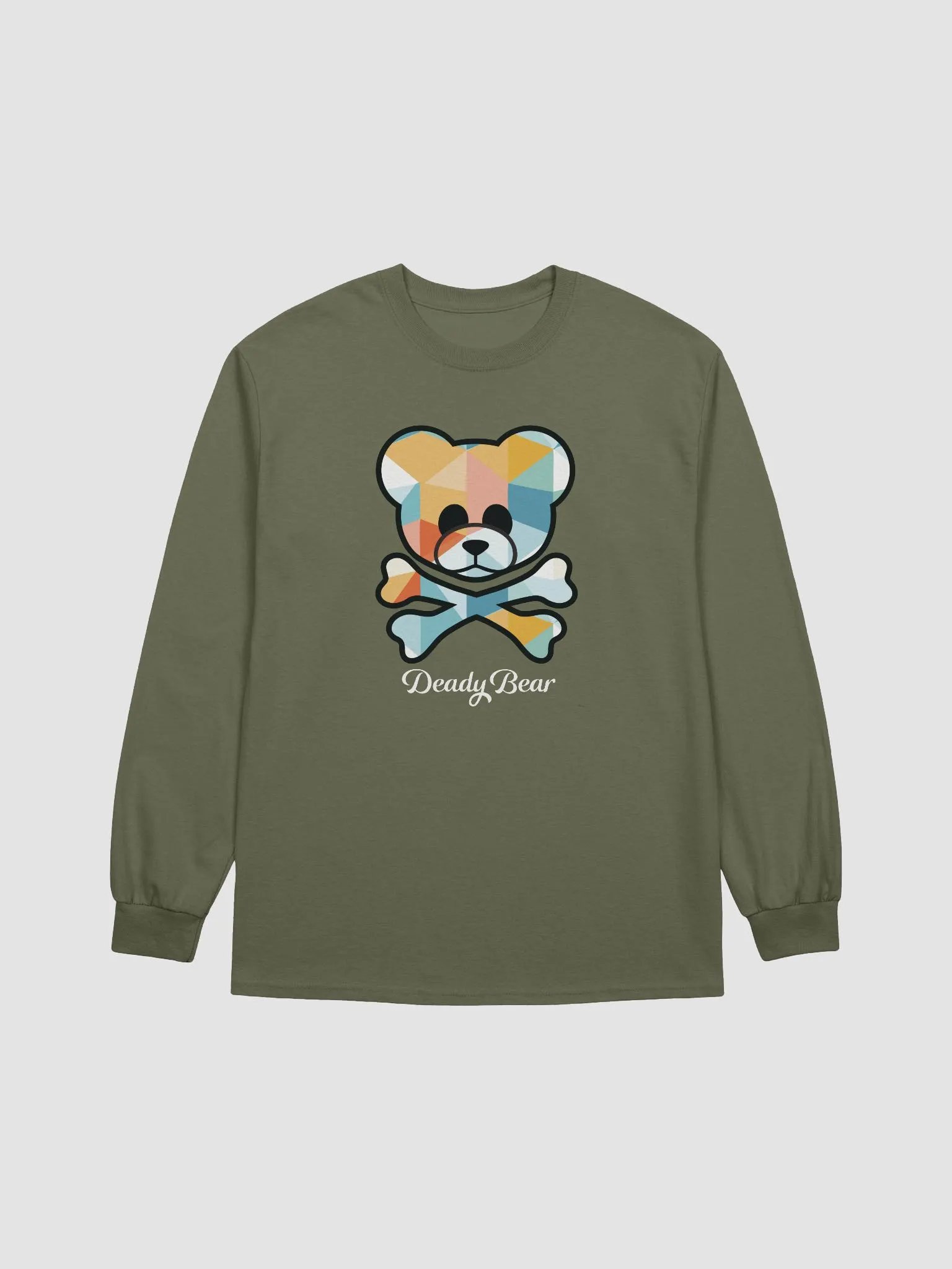 Deady Bear Geometric Long Sleeve Shirt product image (1)