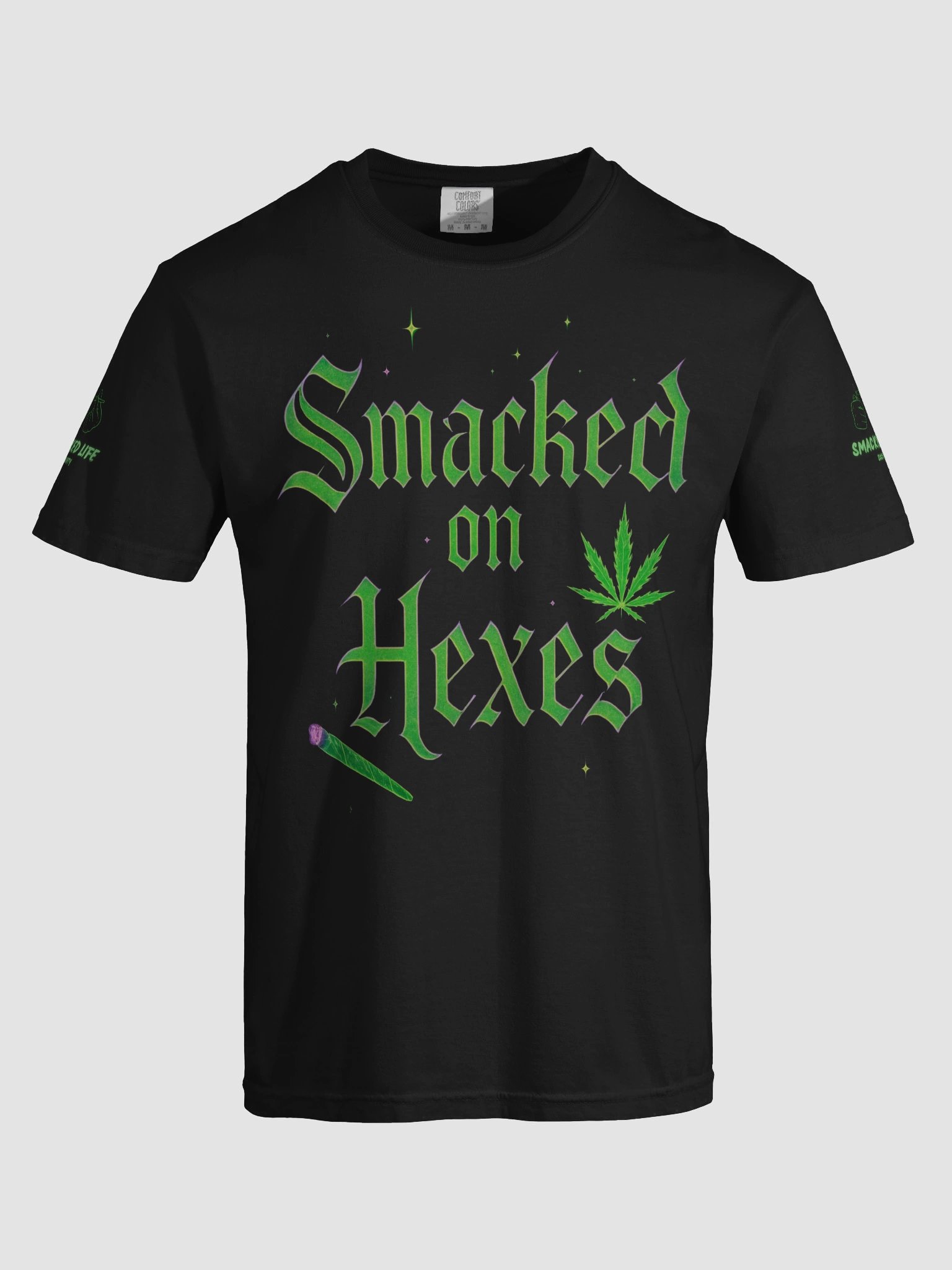 “Smacked on Hexes” Unisex Stoner Witch Tee – Fall/Halloween Drop product image (38)