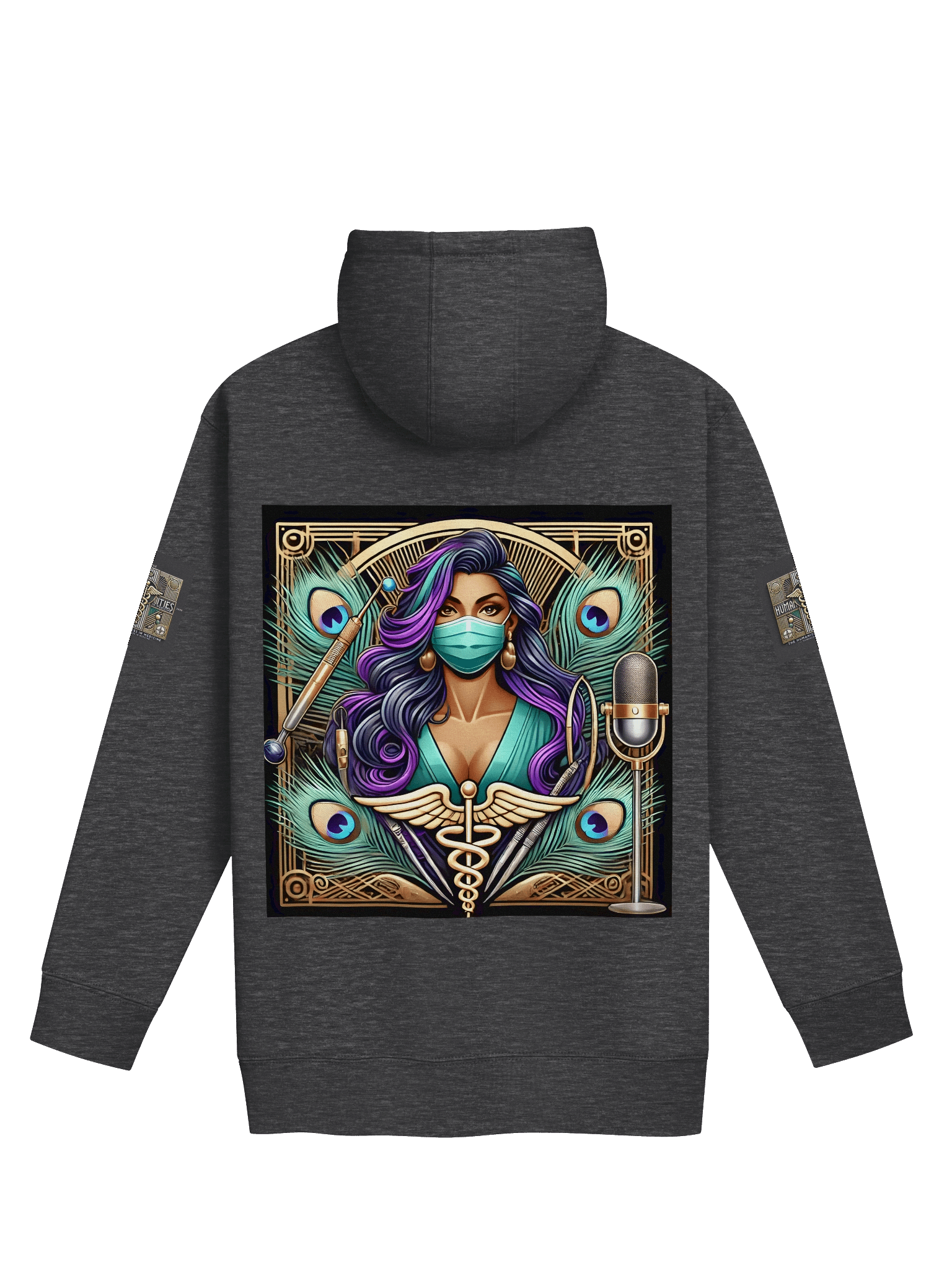 Humanities In Medicine Superstar Surgeon Teal Premium Hoodie product image (2)