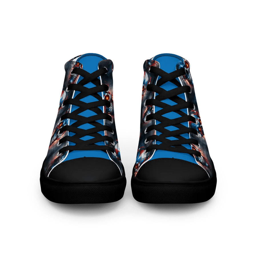 Fiery Skulls Men's High Top Shoes product image (4)