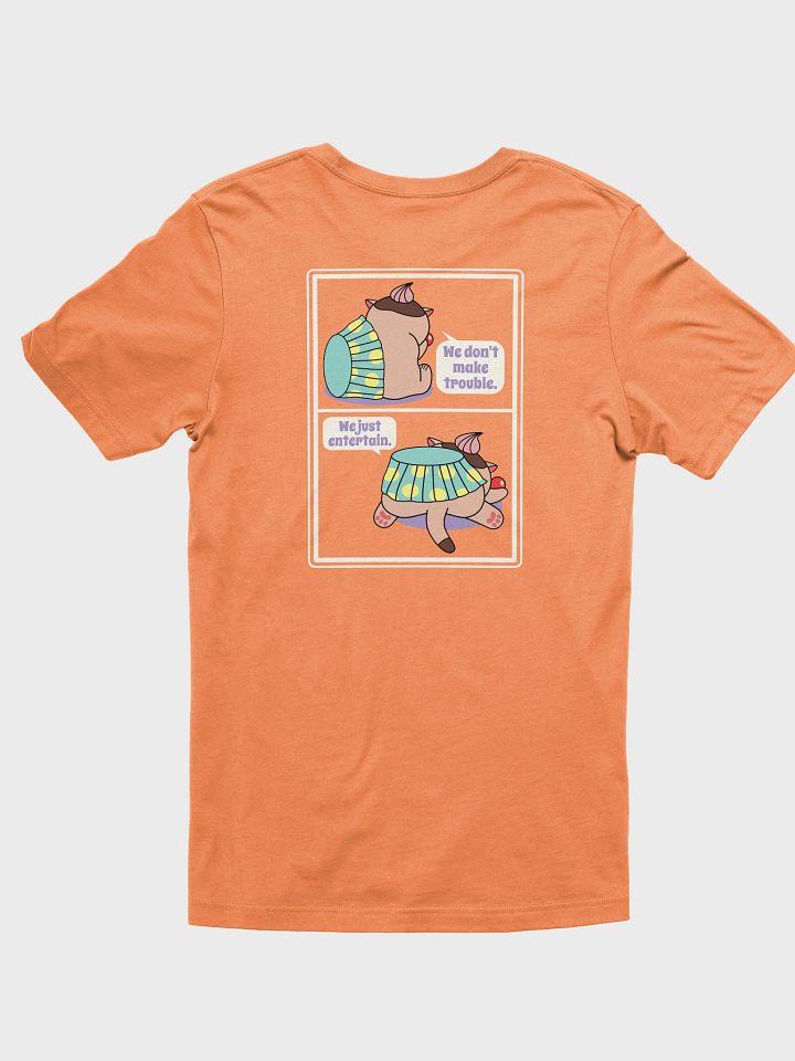 Sweet Trouble Unisex Tee, Cupcake Cat (Left Chest and Back Prints) product image (1)
