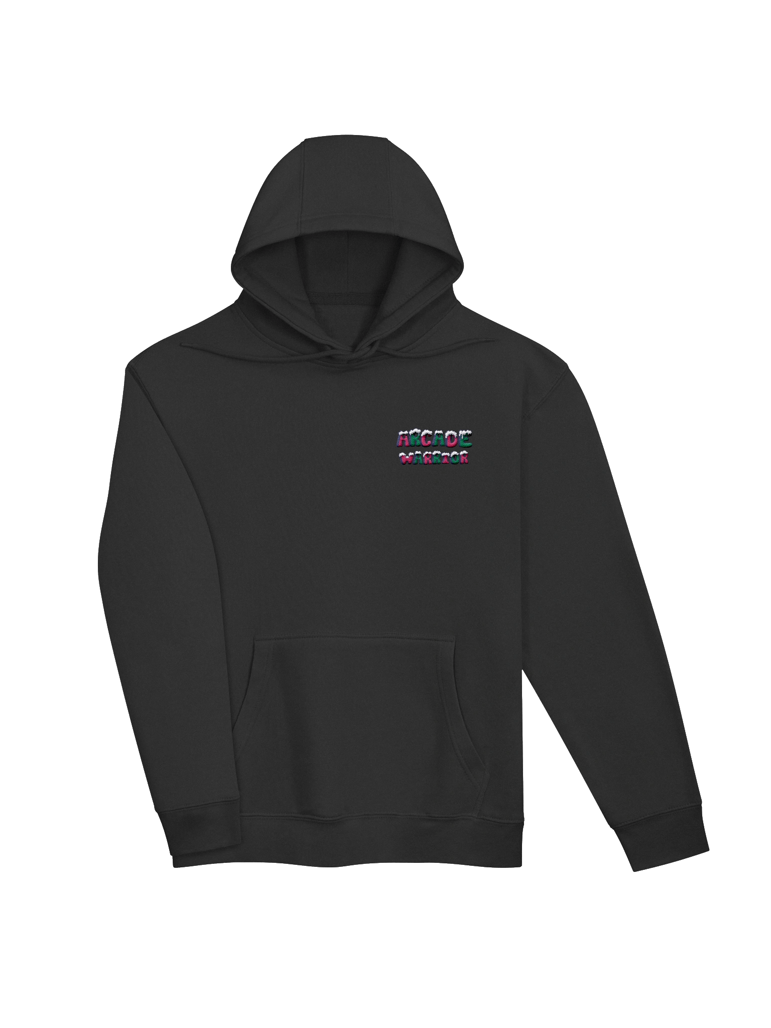 Arcade Warrior Holiday Logo Unisex Pocket Logo Embroidered Hoodie 2025 product image (20)