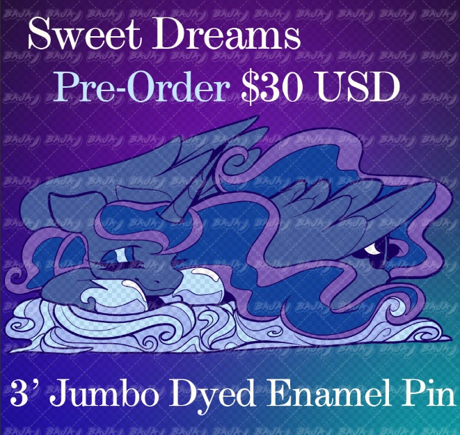 Sweet Dreams 3'Jumbo Glitter pin product image (1)