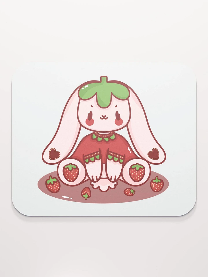 Strawberry Bunny Mouse Mat product image (1)