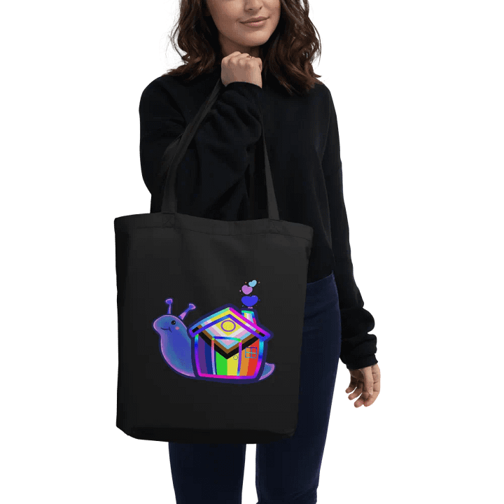 Cute LGBTQIA+ Snail Tote Bag product image (2)