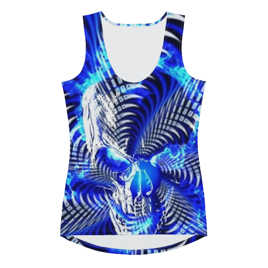 Neon Skull Symmetry Women's Tank Top product image (3)