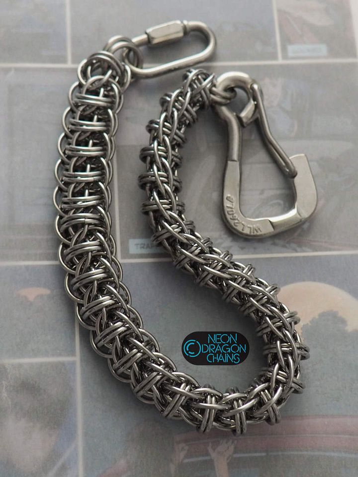 Fire Wyrm Wallet Chain / OOAK product image (1)
