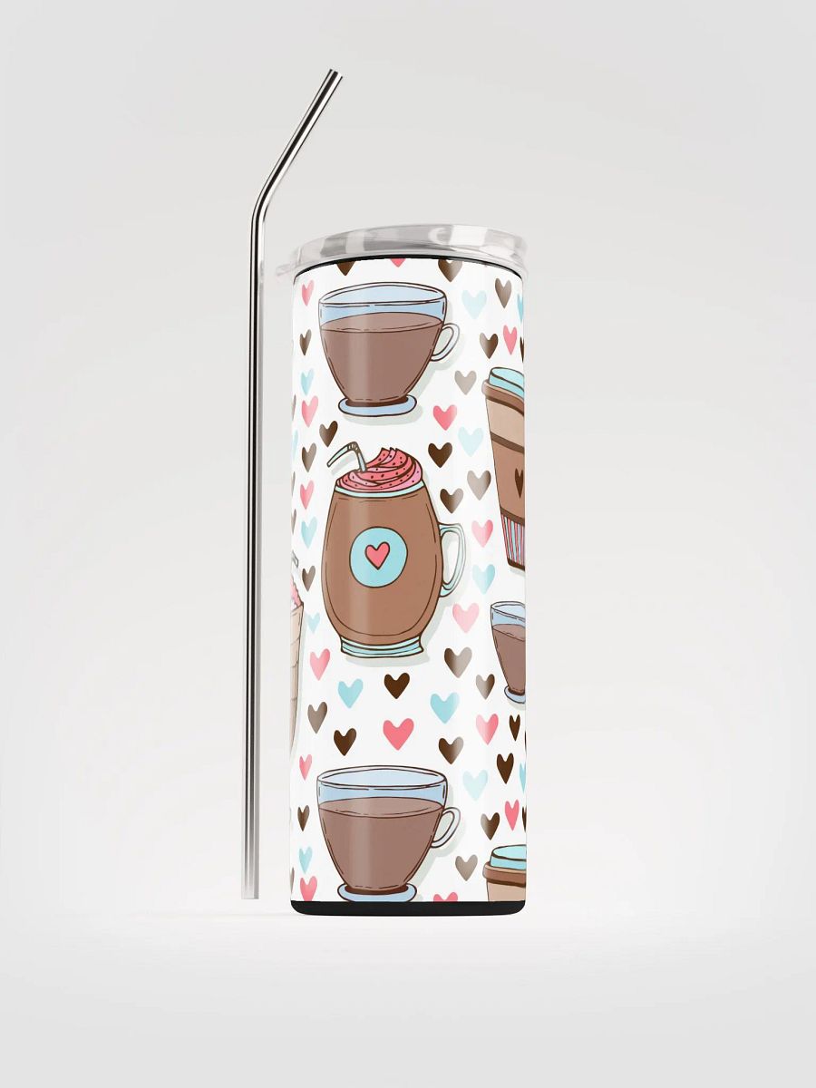 Heartfelt Sips Stainless Steel Tumbler product image (1)