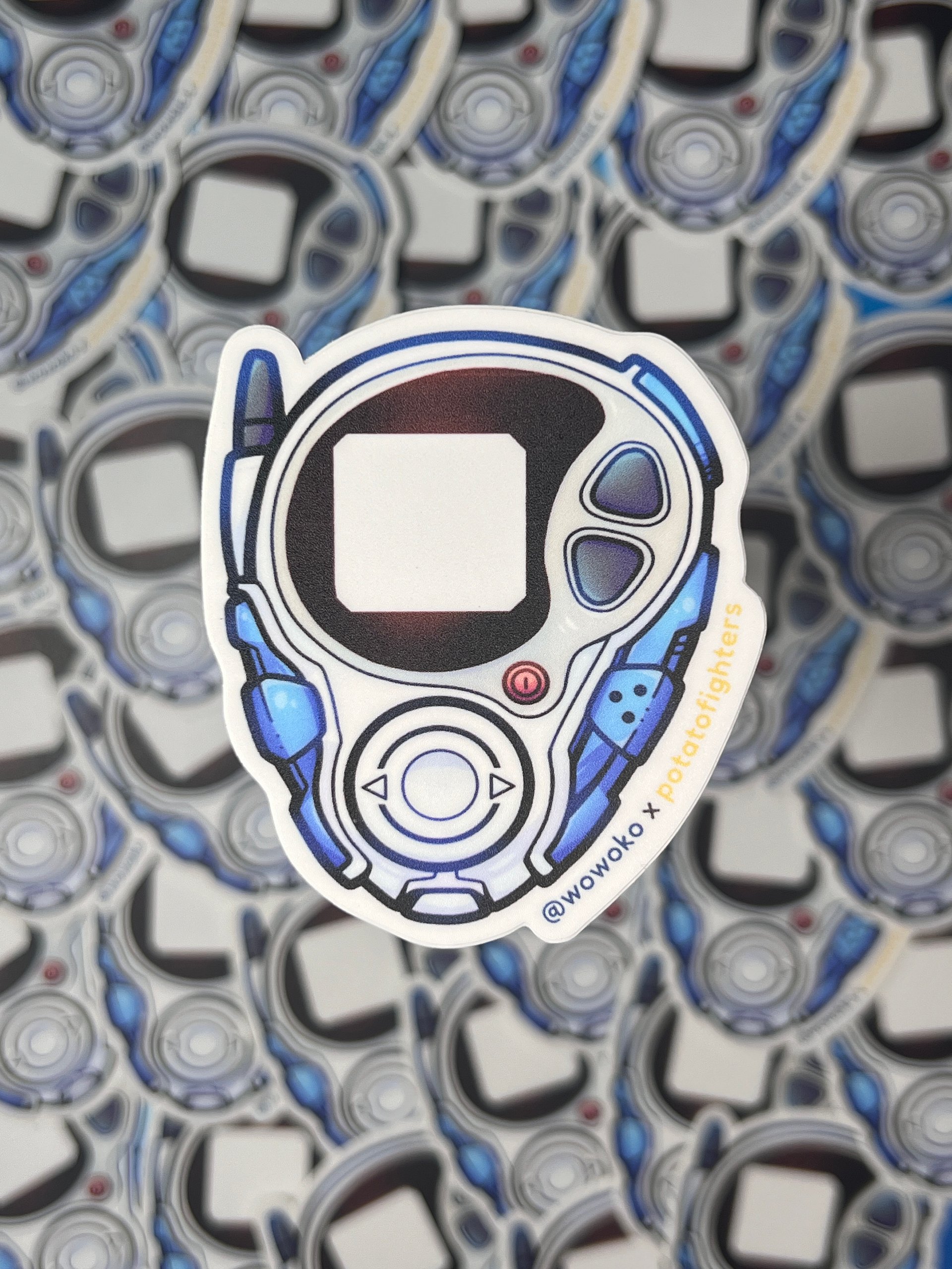 WoWoKo x Potato Fighters - Digimon - D3 Digivice - Season 2 - Sticker product image (1)