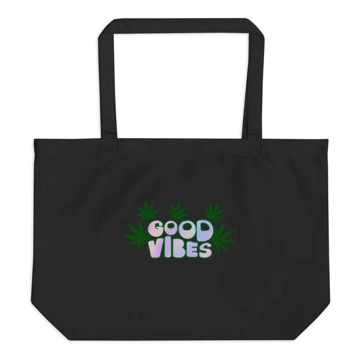 Good Vibes Cannabis Organic Tote Bag product image (1)