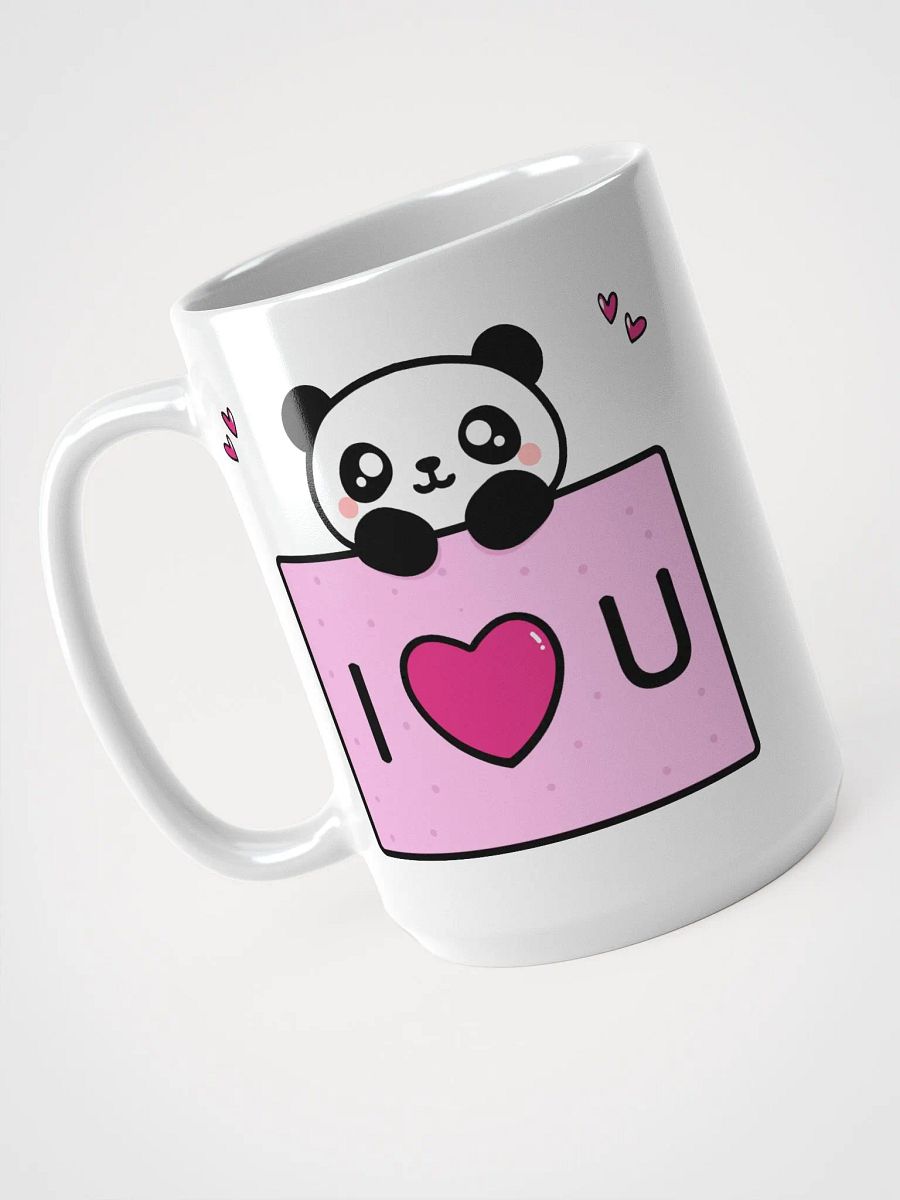 Cute Panda White Glossy Mug product image (3)