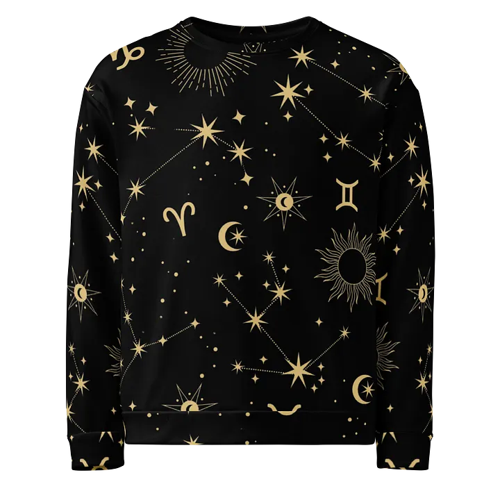 Celestial Zodiac All-Over Print Sweatshirt product image (1)