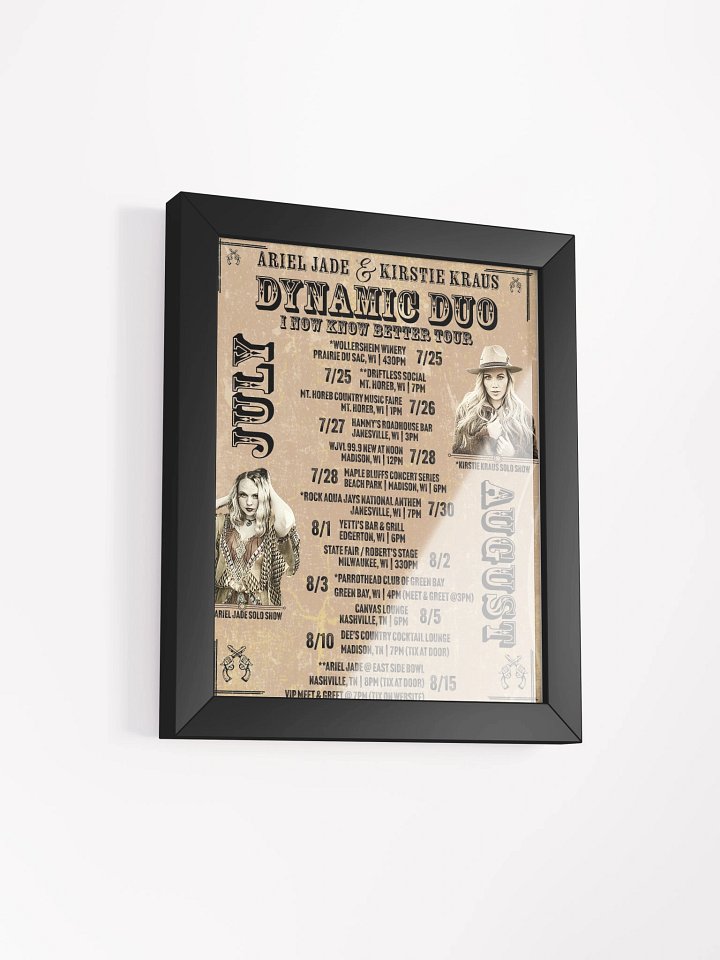 Dynamic Duo Tour Poster (Framed) product image (2)
