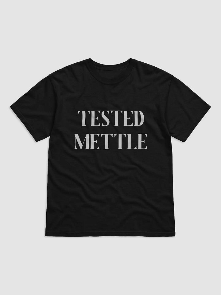 TESTED METTLE(WHITE PRINT) product image (1)