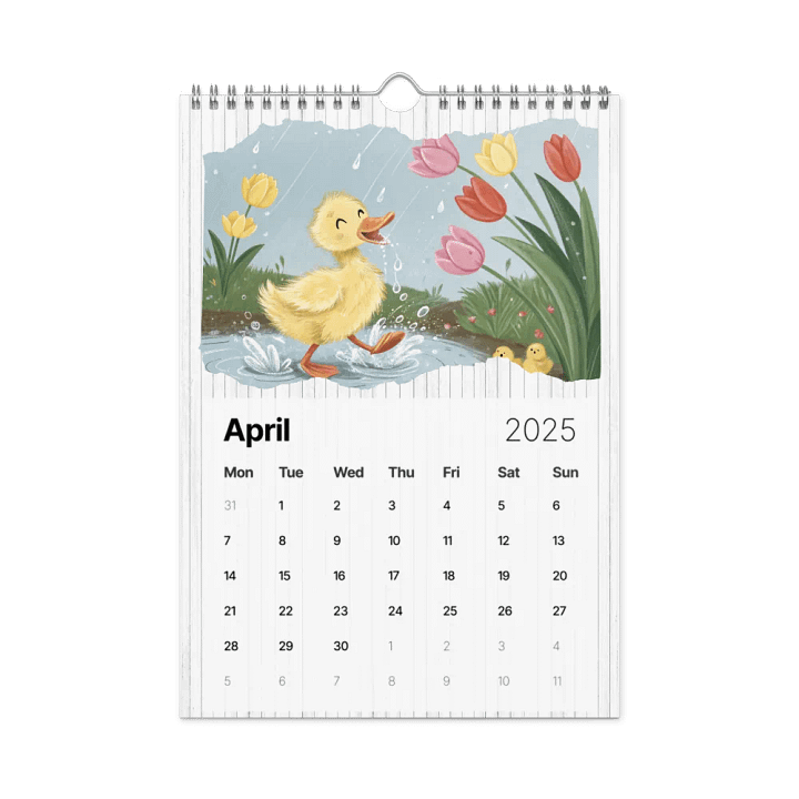 ADORABLE ANIMALS WALL CALENDAR 2025 product image (1)