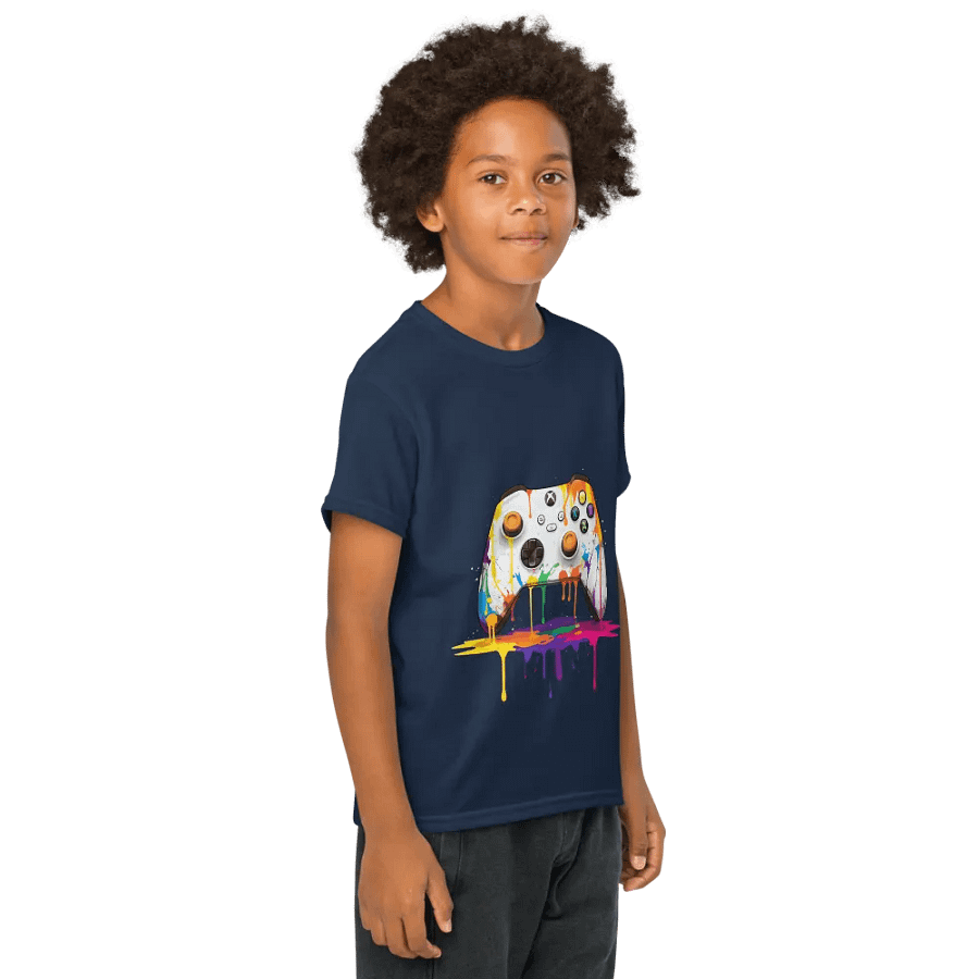 Vibrant Splatter Game Controller Tee product image (4)