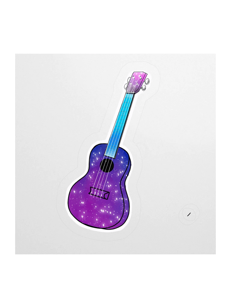 Star Ukulele Sticker design product image (3)