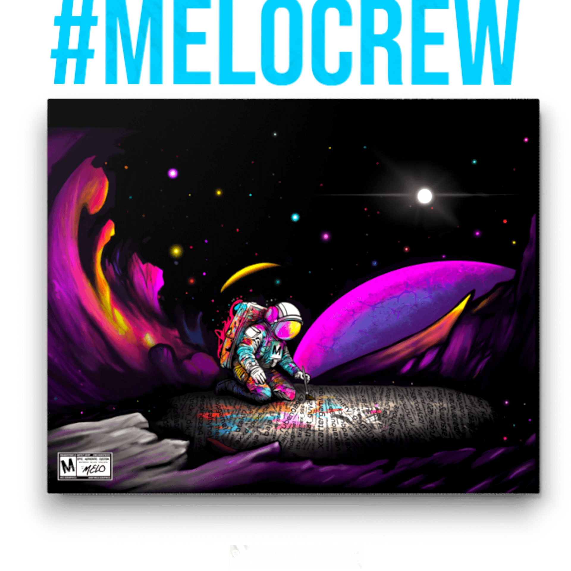 #MELOtober 2023 Personalized MELO CREW Founders - Metal Print | #MadeByMELO product image (2)