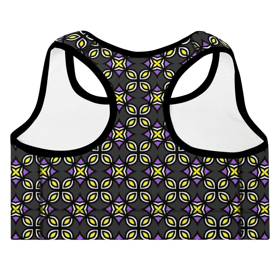 Non-Binary Abstract (3) - Padded Sports Bra product image (4)