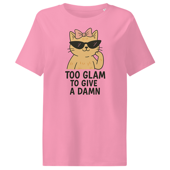 Glam Cat Wave Organic Tee product image (2)