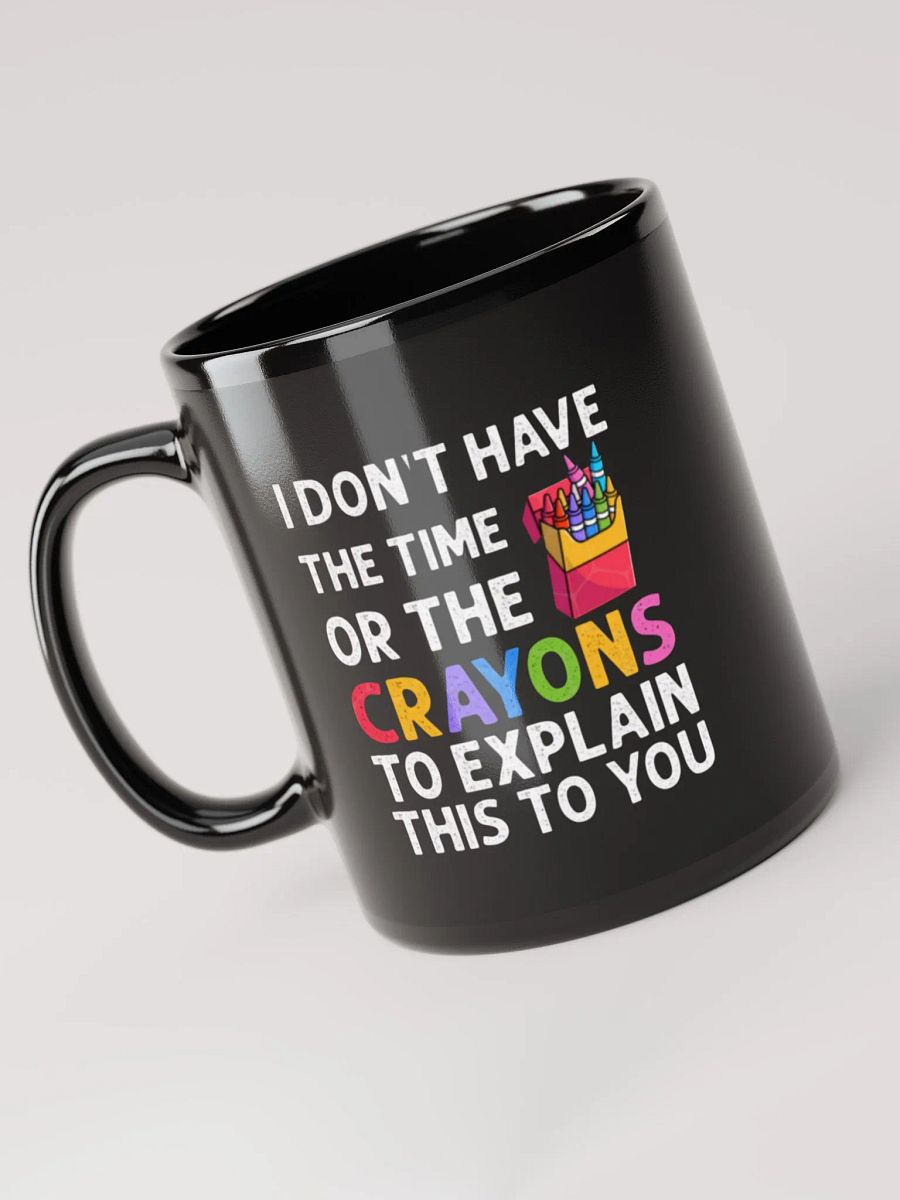 Crayons Black Glossy Mug (11oz or 15oz) product image (3)