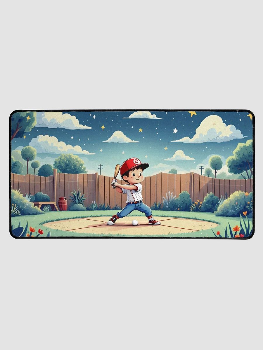 Dreamy Backyard Baseball Night - Kids Desk Mat Design product image (1)