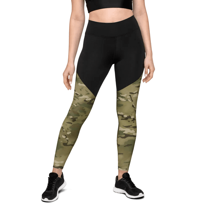 Faithful Camo: Compression Leggings - Multicam product image (2)