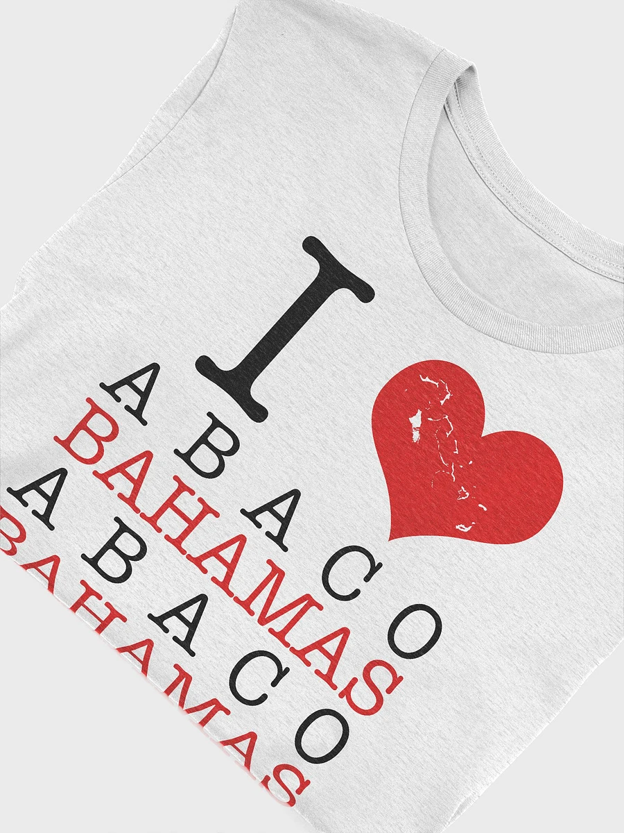 Bahamas Shirt : I Love Abaco Bahamas : Heart Bahamas Map product image (5)