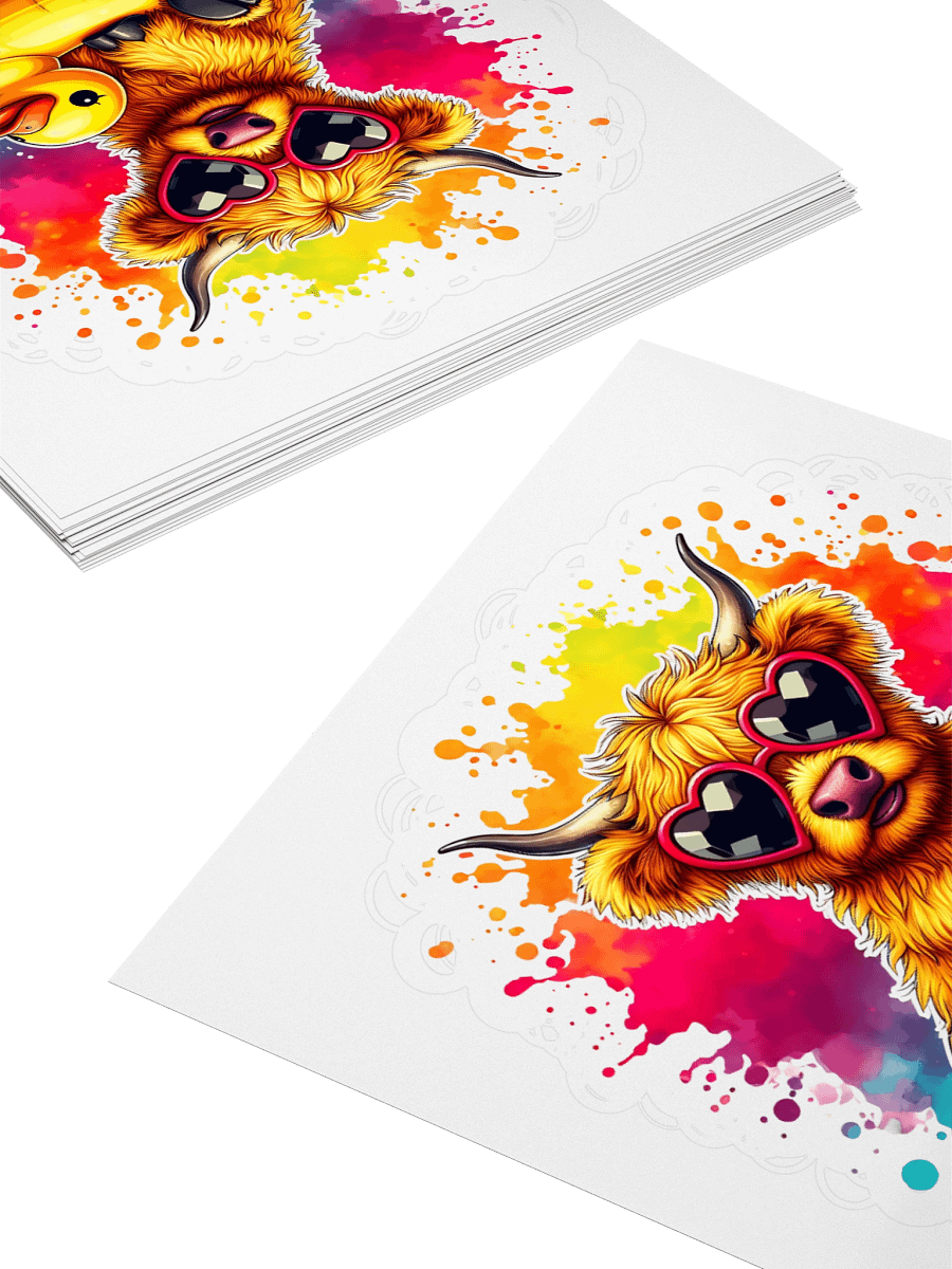 Vacation Vibes Cow Sticker product image (10)