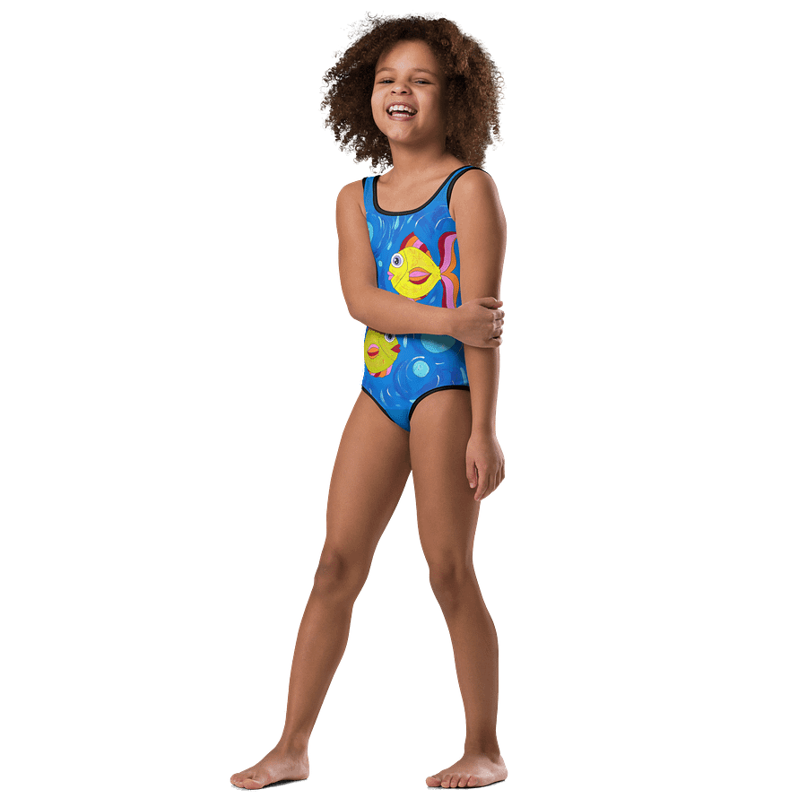 Fish style (art by Dina R.) acrylic painting picture - Kids Swimsuit product image (4)