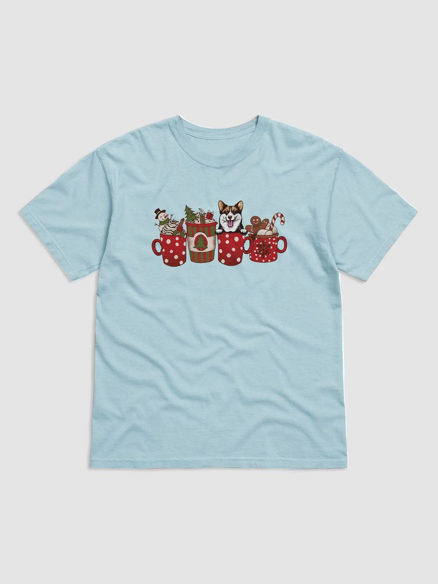 Cute Welsh Corgi(Sable) in a Christmas Cup T-Shirt | Funny Christmas Pup in a Cup product image (9)