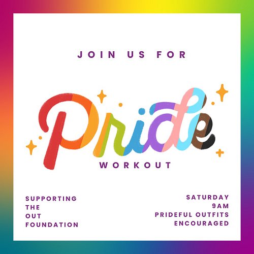 Join us this Saturday at 9AM to close off Pride month, with a BANG! 🌈

We will be completing a workout named after Sylvia Riv...