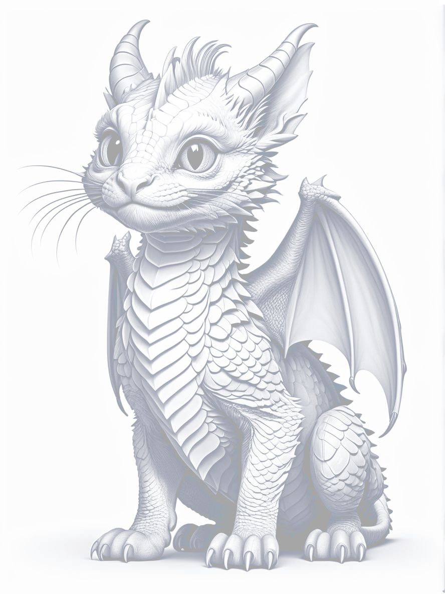 80 Cat Dragons: Coloring Book for Adults and Teens product image (4)