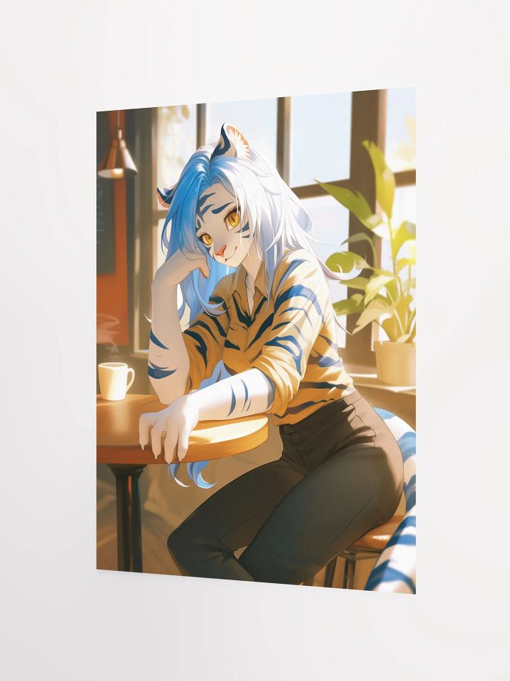 Cozy Cafe Catgirl Poster product image (3)