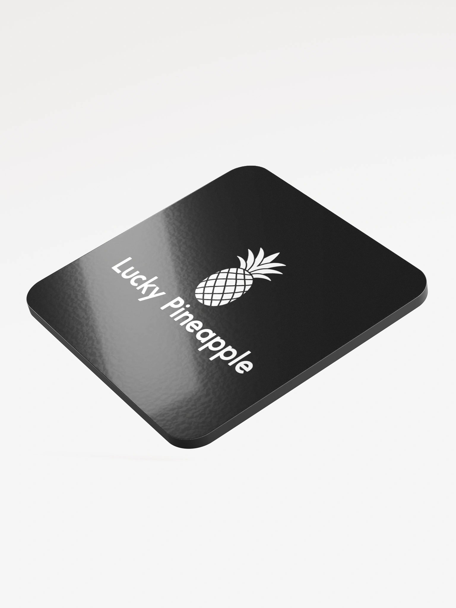 Lucky Pineapple Films Logo Black Coaster product image (3)