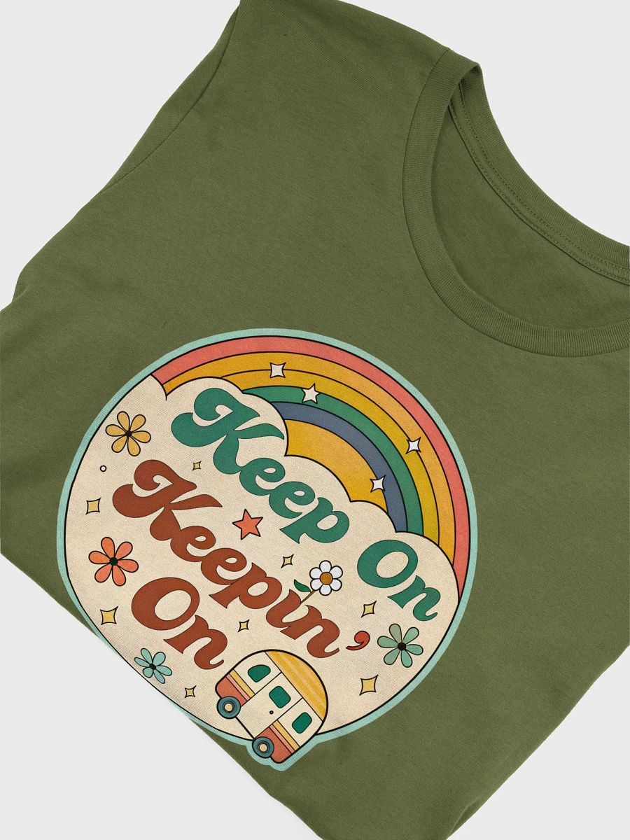 Retro Rainbow 'Keep On Keepin' On' T-Shirt product image (47)