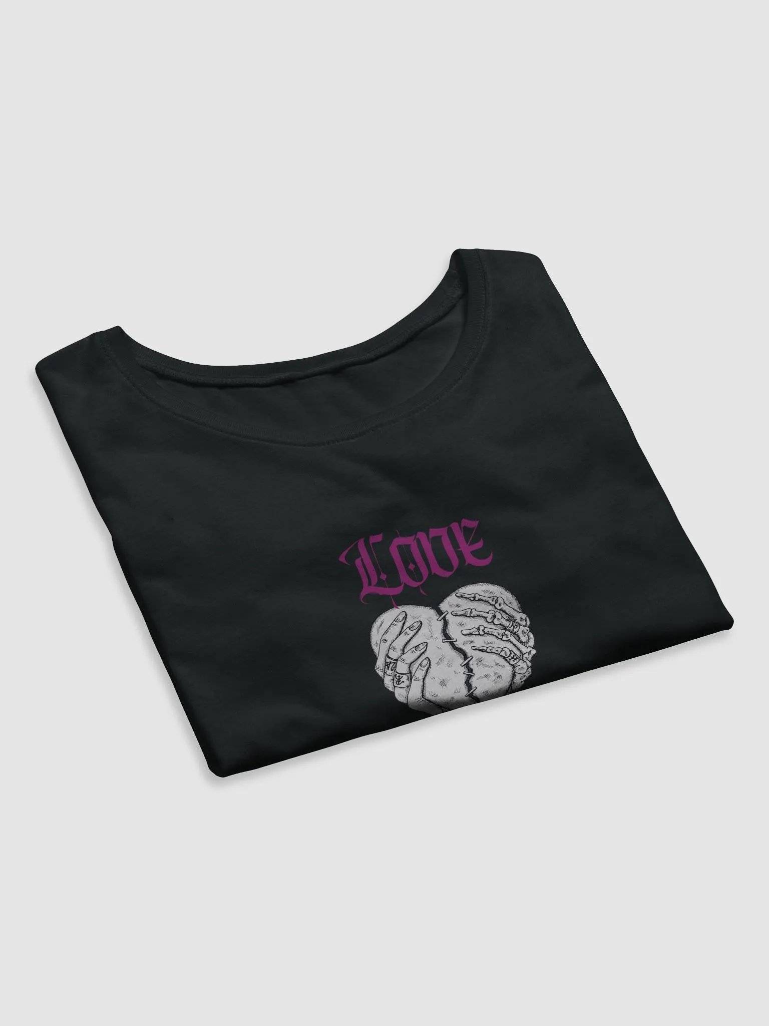 KOVH Eternal Love Stitched Heart Crop Tee product image (13)