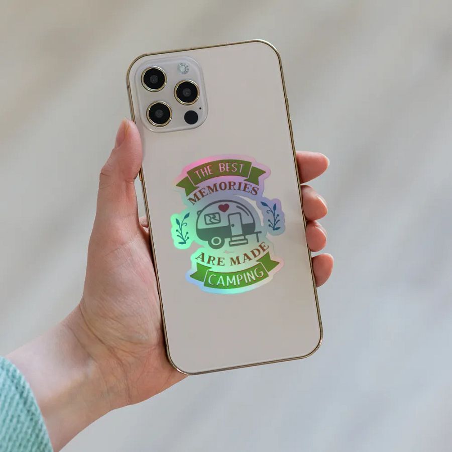 Best Memories Camping Holographic Sticker Sheet product image (8)