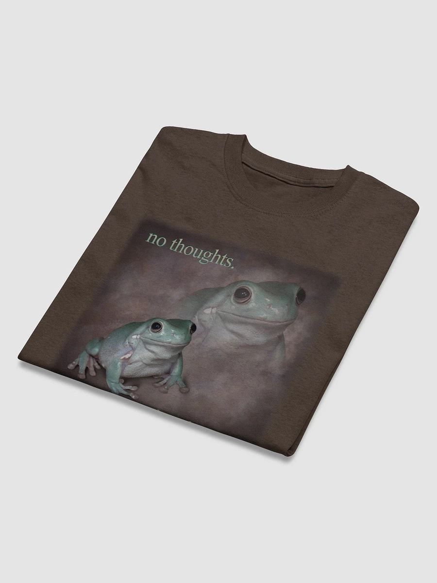 No thoughts, head empty frog T-shirt product image (3)
