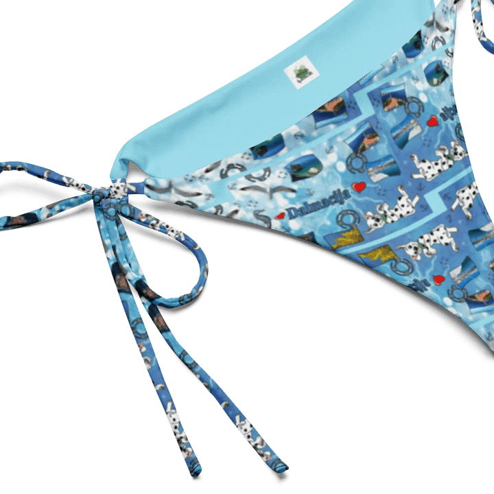 Sea style Dalmacija summer (photoshop by Dina R.) - Recycled String Bikini Bottom product image (2)