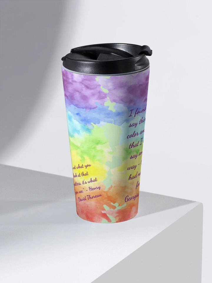 Artistic Quotes Stainless Steel Travel Mug gift for artist moms friends dads art teachers product image (2)